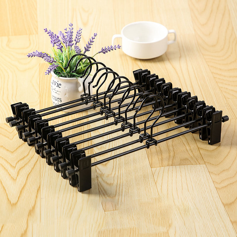 Black Straight Pants Holder Ten Piece Set