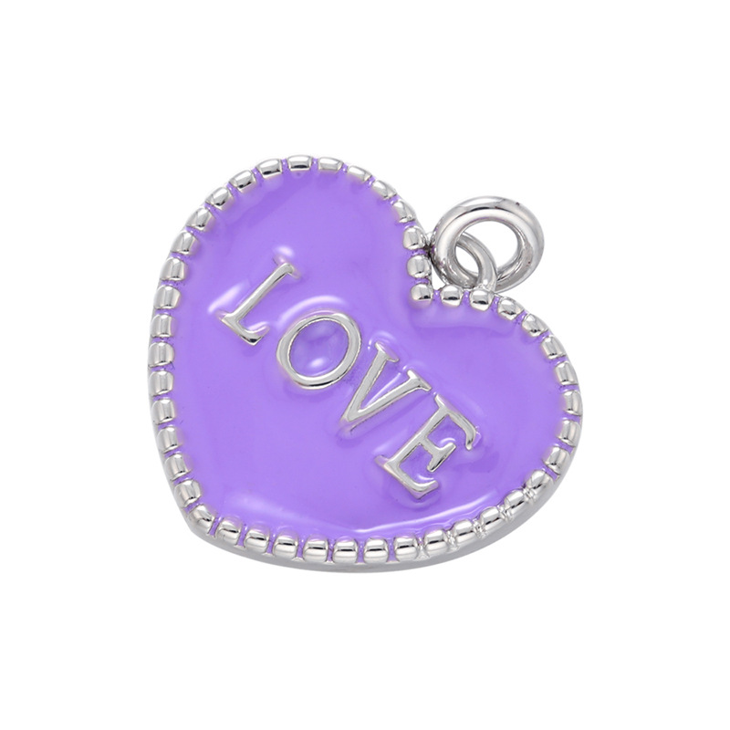 10 platinum color plated with purple