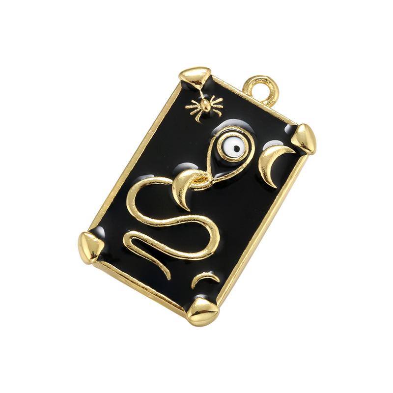 4 gold color plated with black color