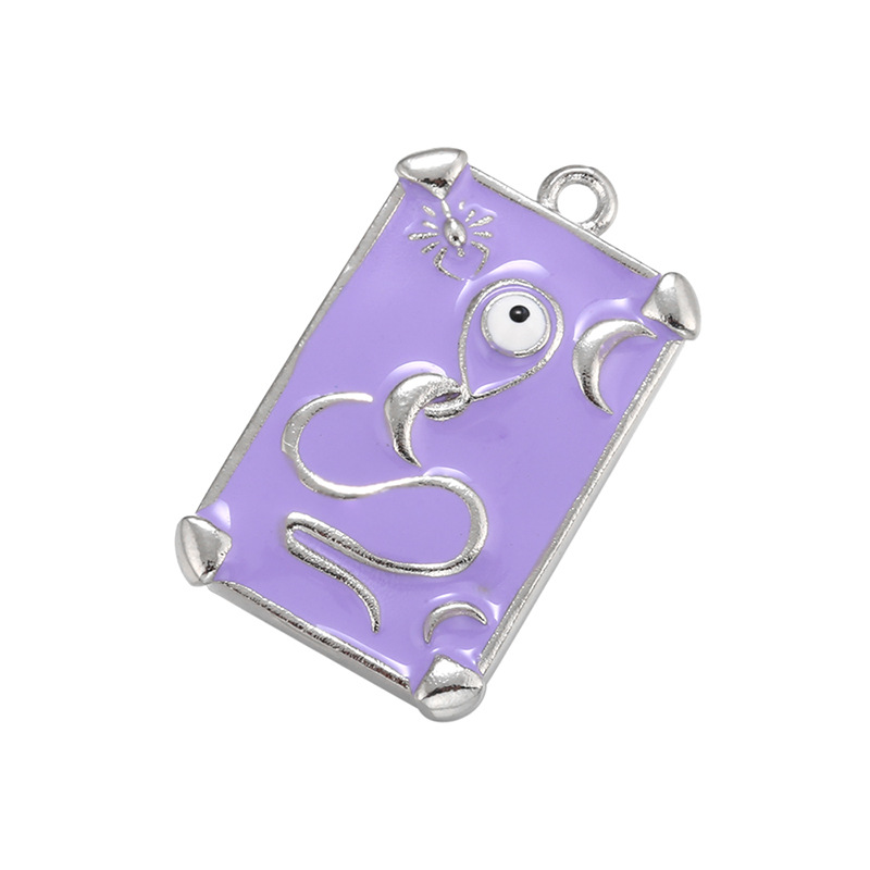 11 platinum color plated with purple