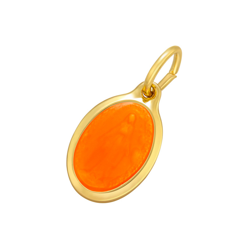  gold color plated with orange color