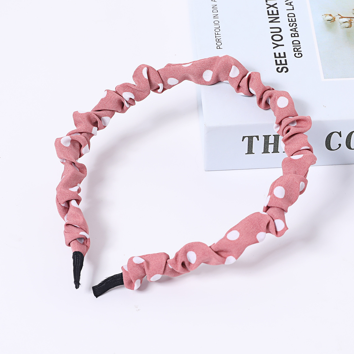 2:pink dot cloth large intestine headband