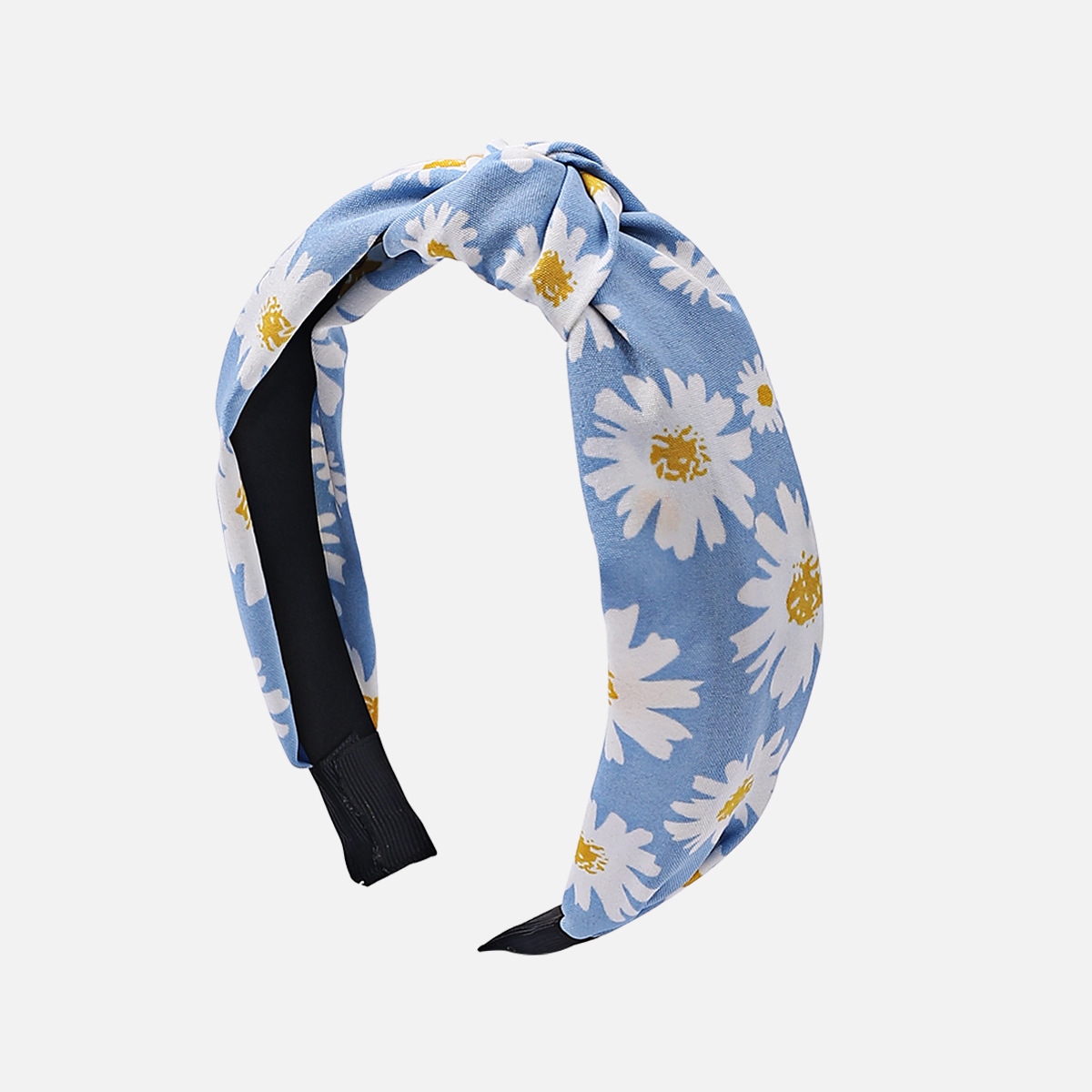 blue daisy knot headband