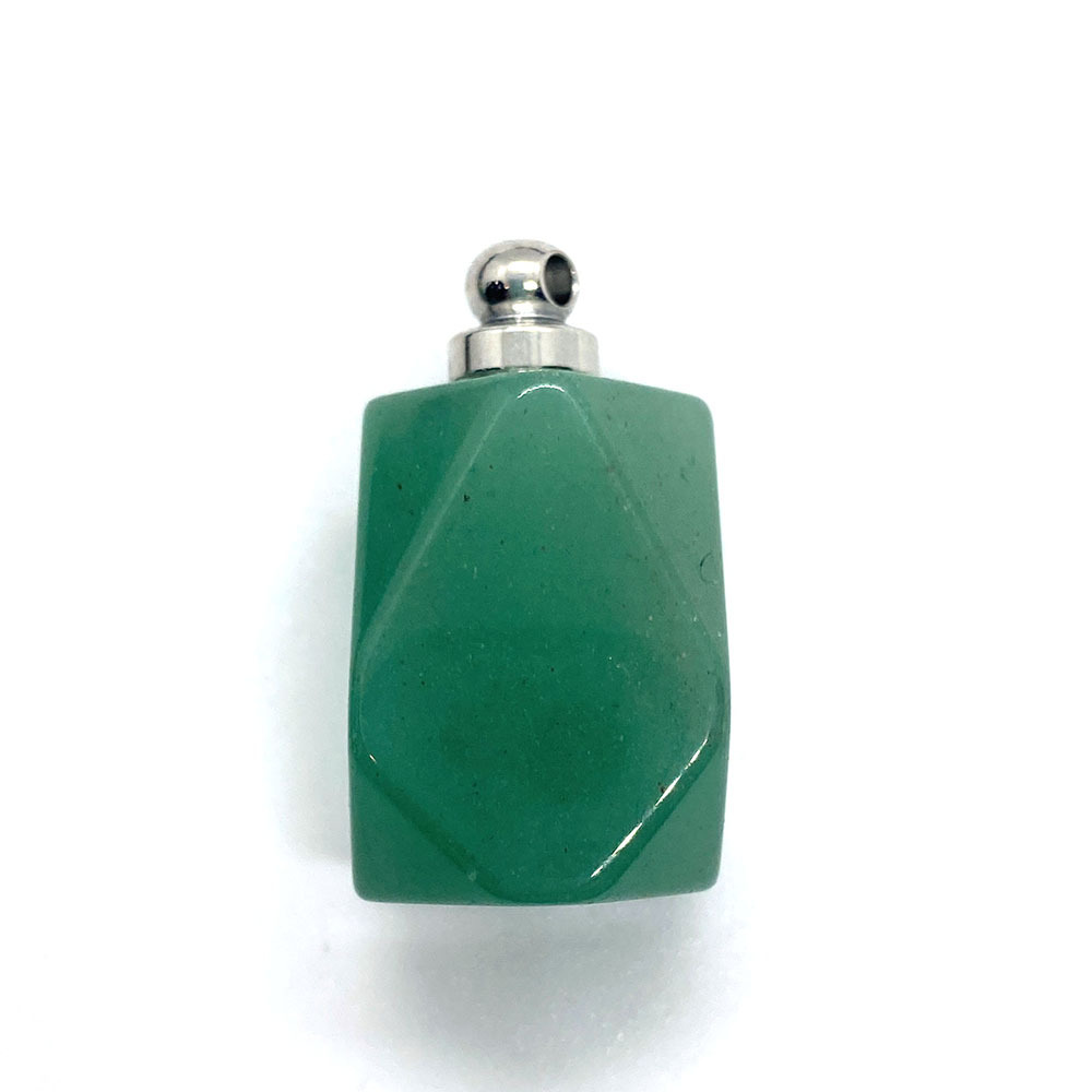 14:green aventurine silver