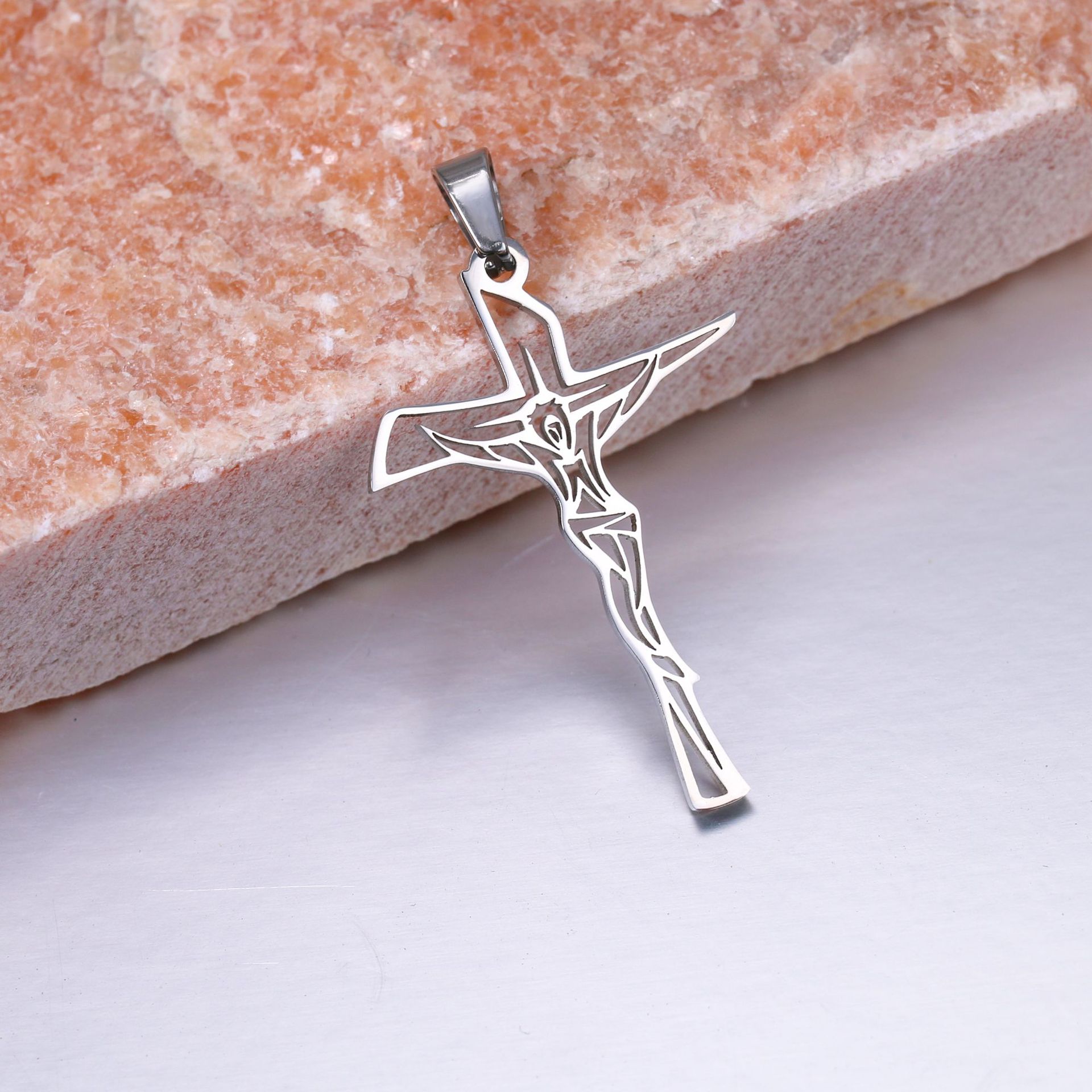 jesus cross steel