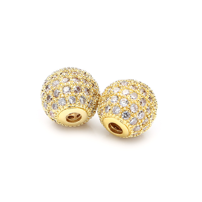 Golden White Zircon 8mm