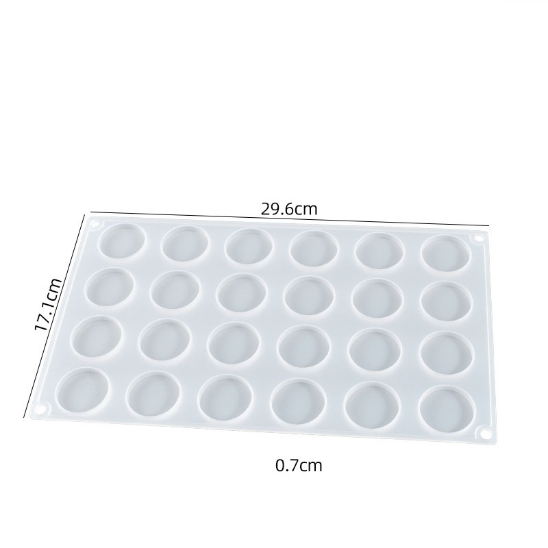 Twenty-four round block molds