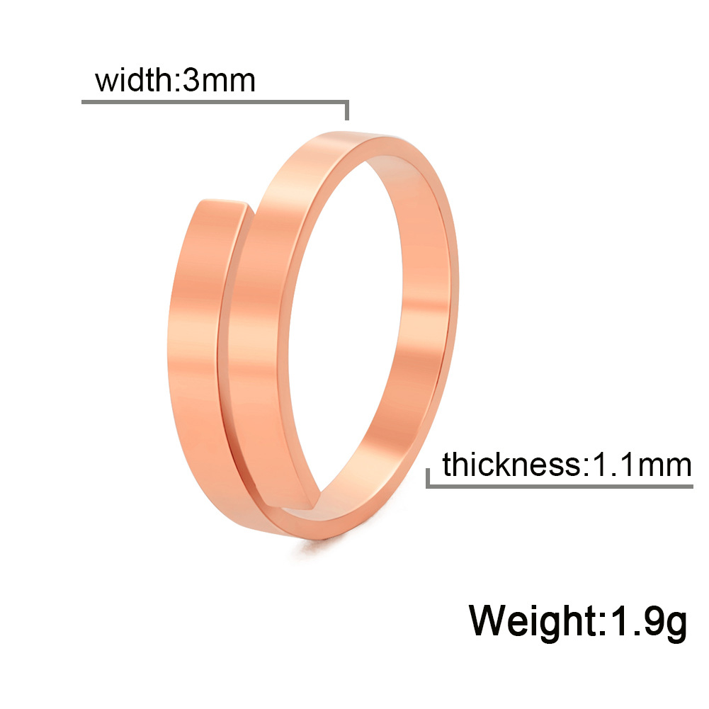 3:Rose Gold-3MM