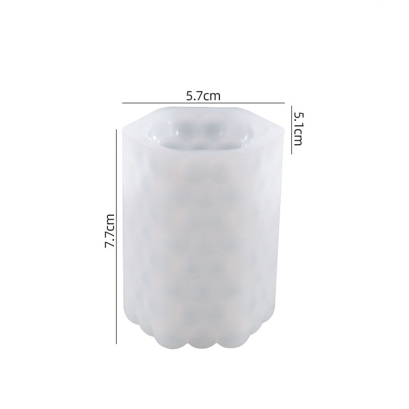 2:Hexagon Bead Candle Mold