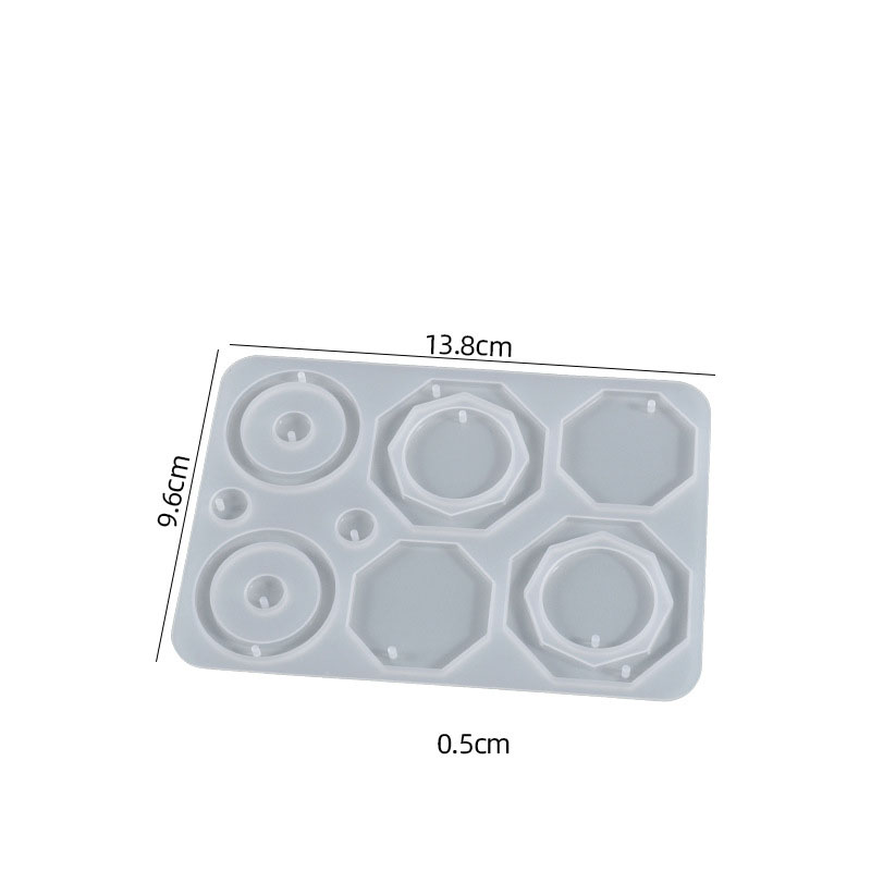 Octagon Earring Mould 28