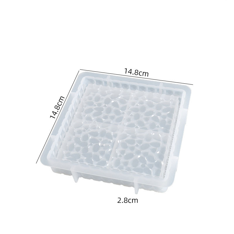 Square diamond plate silicone mold