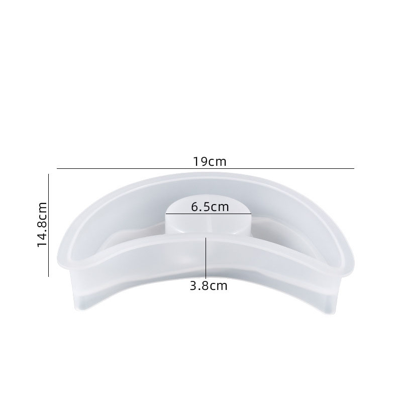 4:Faceted Moon Candle Holder Mould