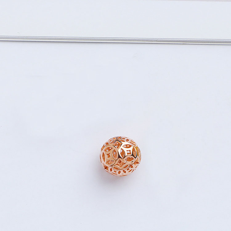 4 rose gold color plated