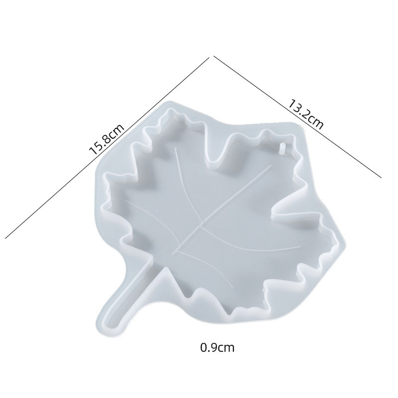 Leaf coaster silicone mold 03