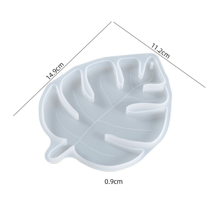 Leaf coaster silicone mold 06