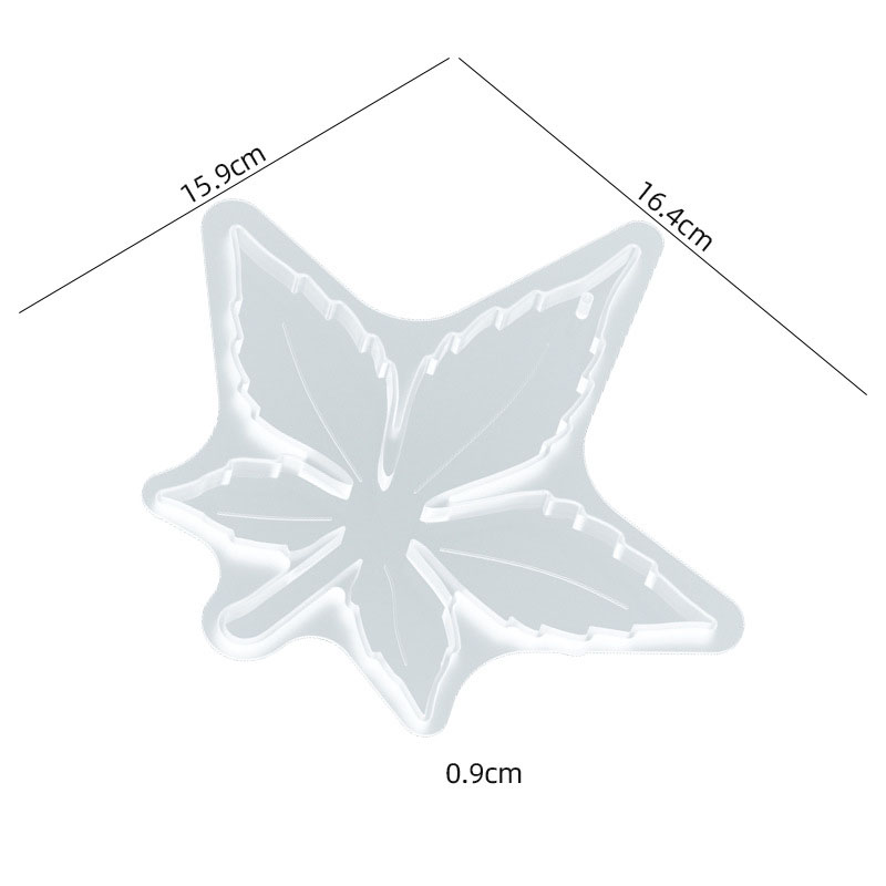 2:Leaf coaster silicone mold 02