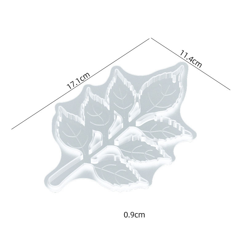 5:Leaf coaster silicone mold 05