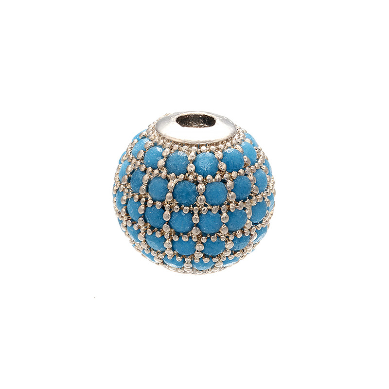 6:white gold  turquoise diamond