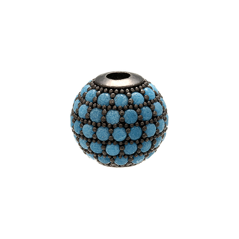 Gun Black Turquoise Diamond 10mm