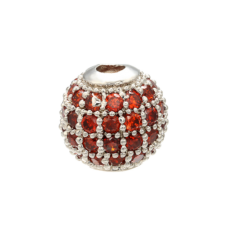 34:white gold  Pomegranate red