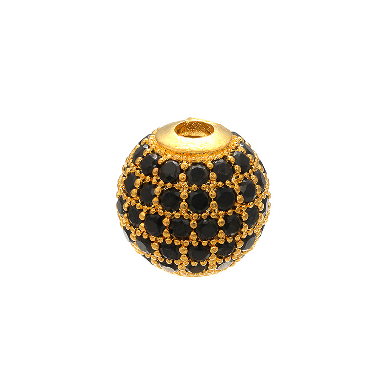 Gold Black Diamond8mm