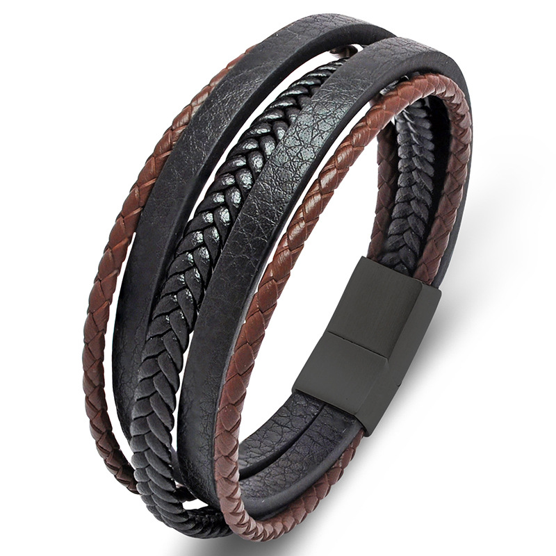 Black brown leather [black] 23cm