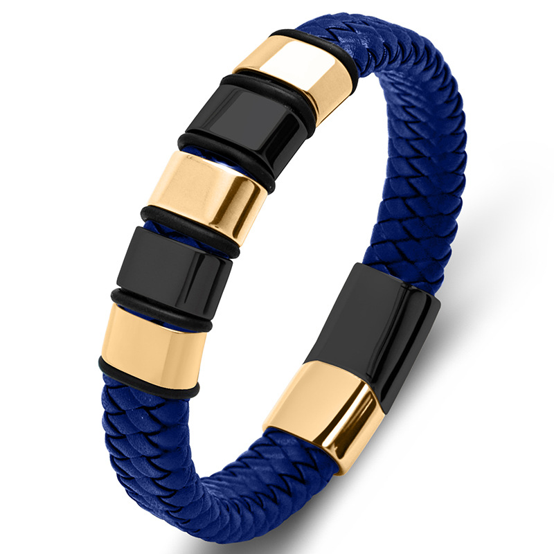 14:Blue Leather [Gold Black]