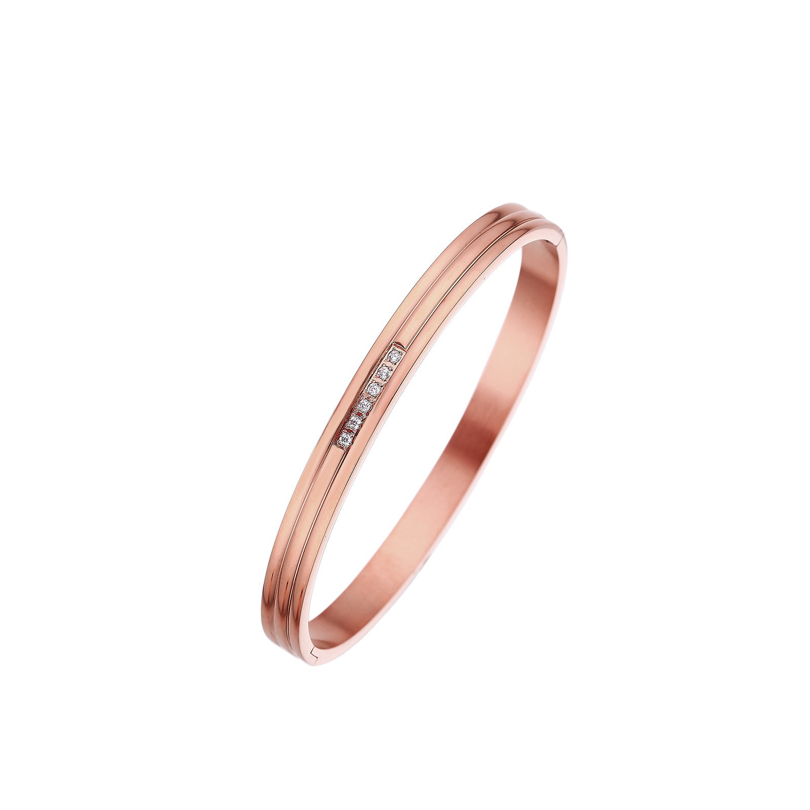 6:6MM rose gold color