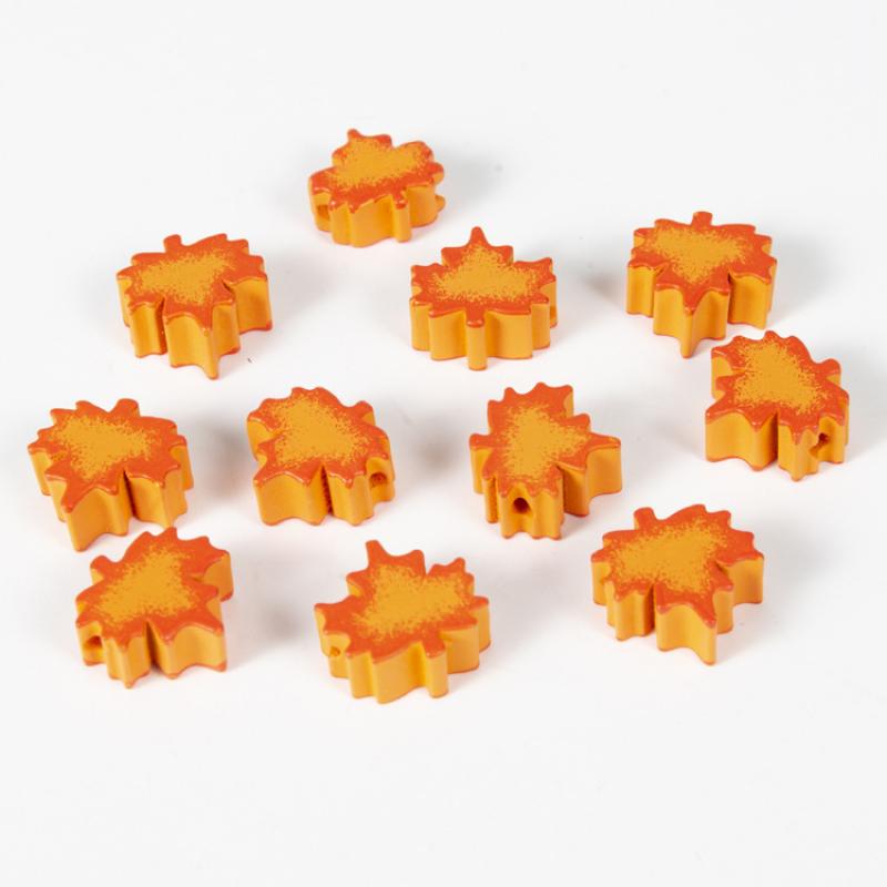 20mm maple leaf beads