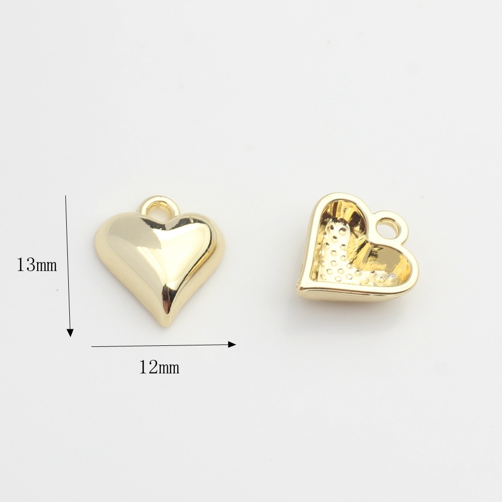 Love - Gold 13x12mm