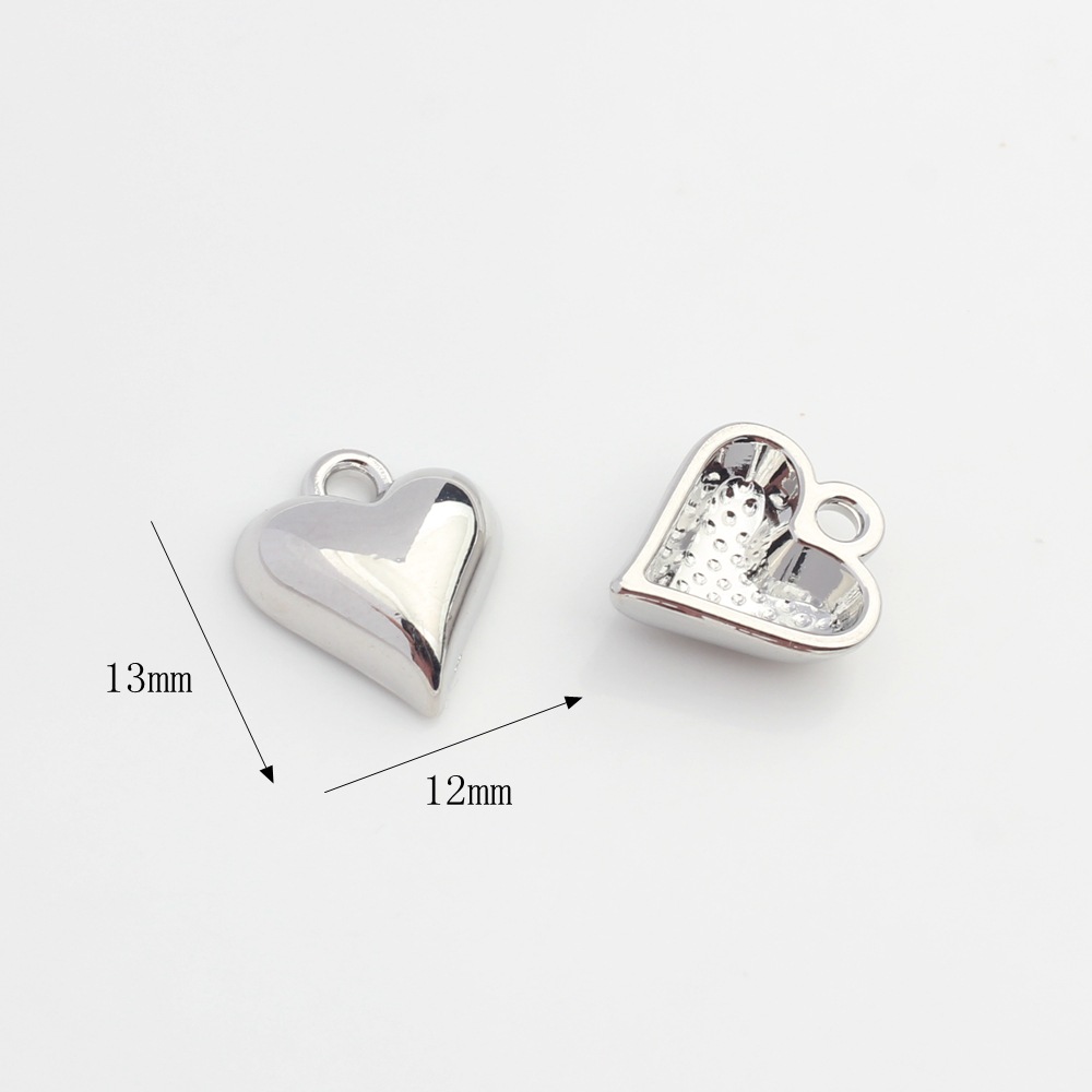 Love - Silver 13x12mm