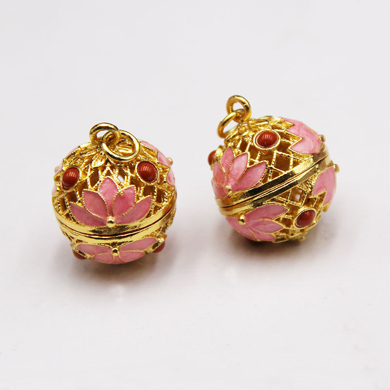 3:gold color plated with pink color