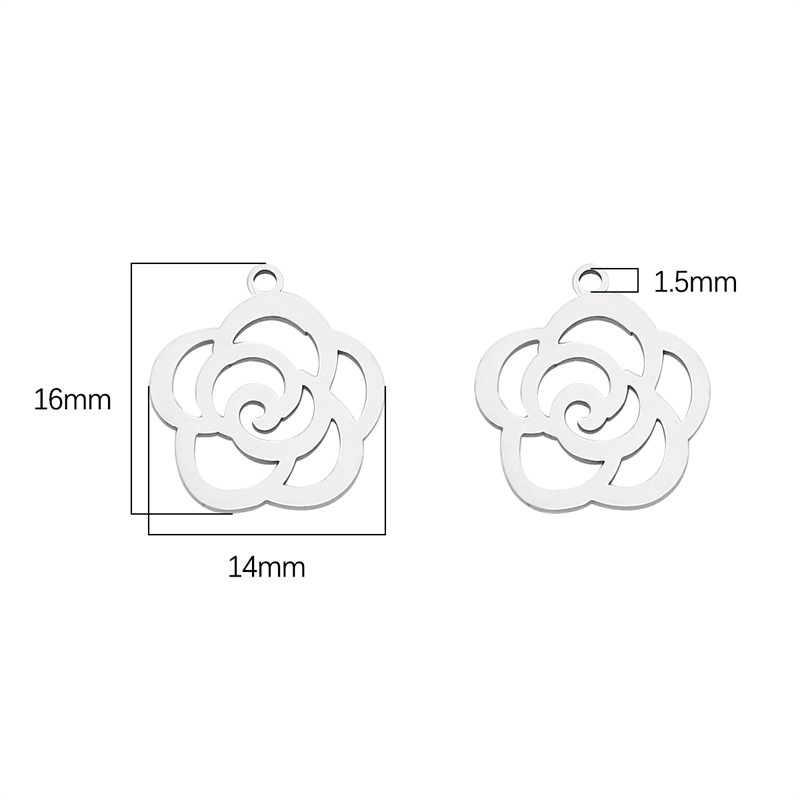 4 rose cutouts/pack