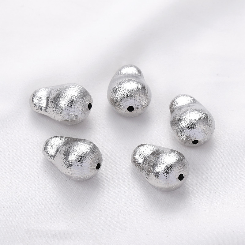 White K Beads 13x20mm