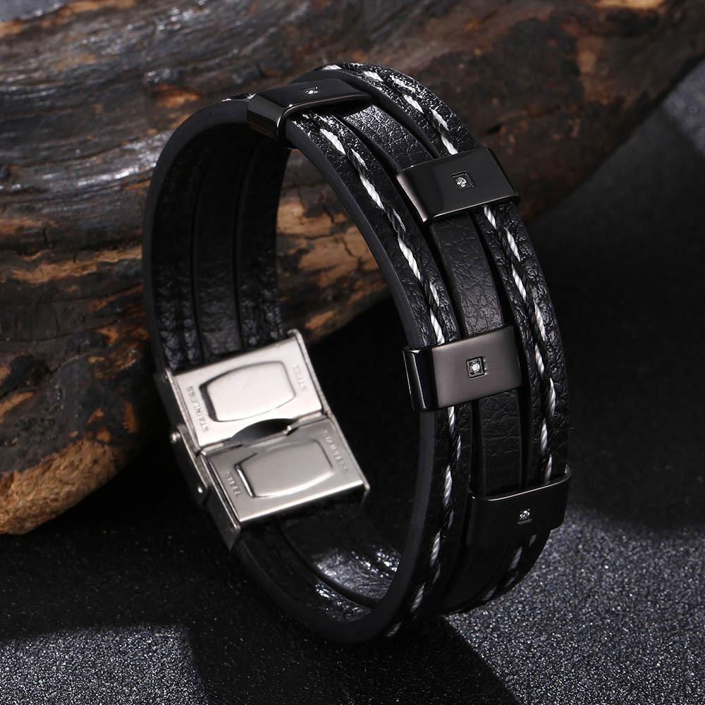 Black leather [black]: 165mm