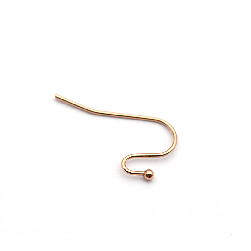 9:Burnt Pearl Ear Hook Rose Gold