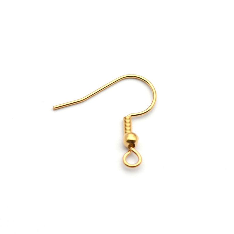 Spring Beaded Ear Hook Gold