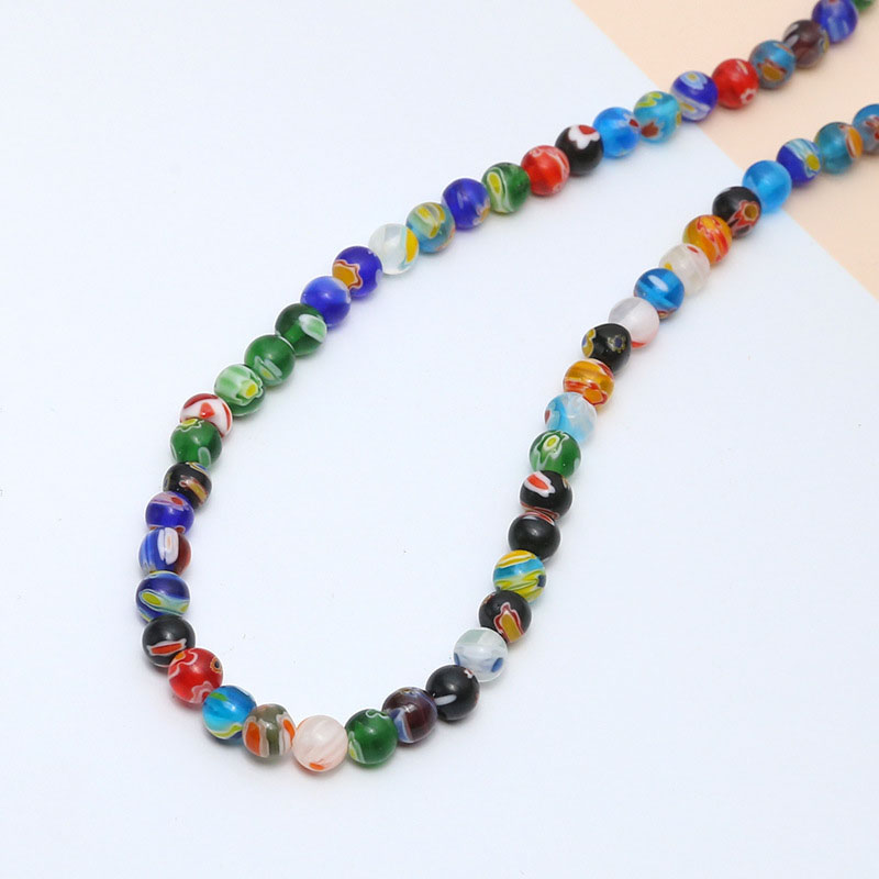 47pcs/string 7-8mm mixed color