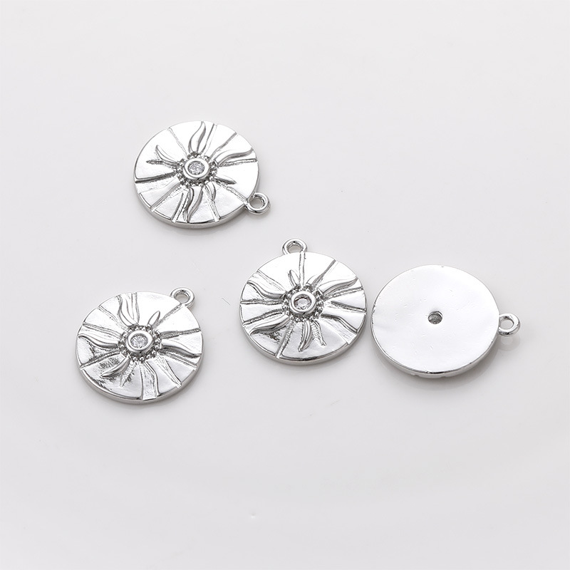 10# white k round sun [1 piece] about 15*18mm