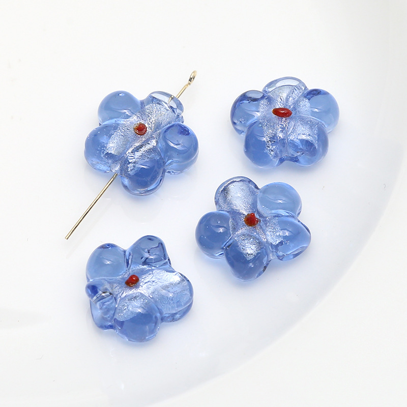 3:3# light blue big flower 19mm