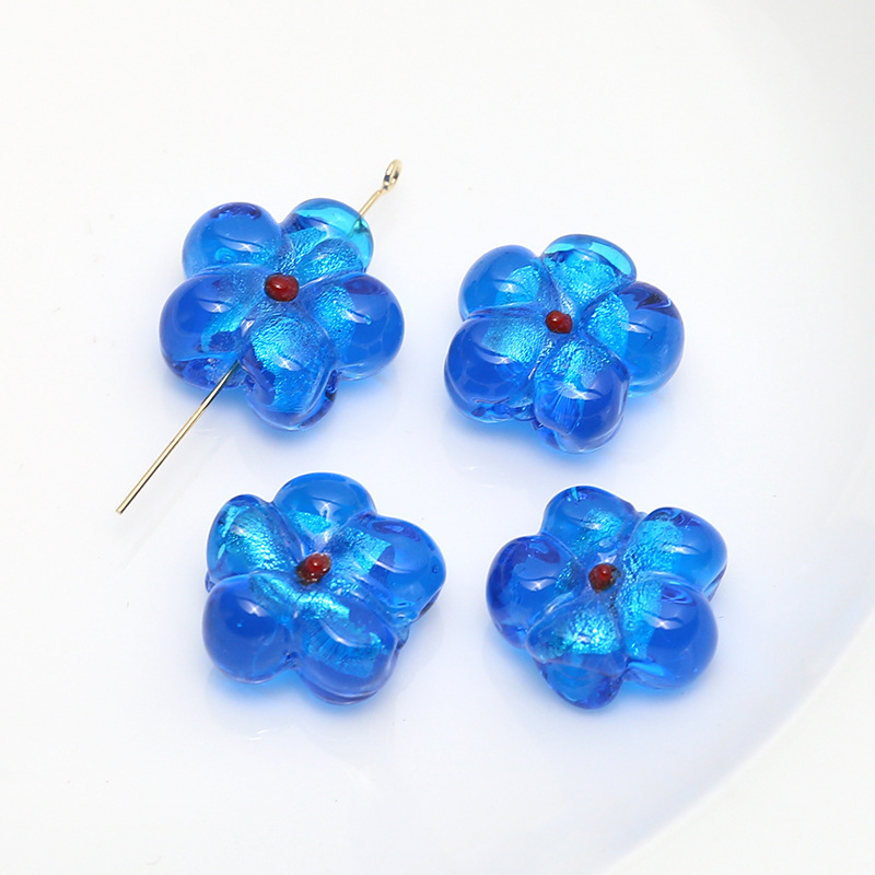 6:6# Sky Blue Big Flower 19mm