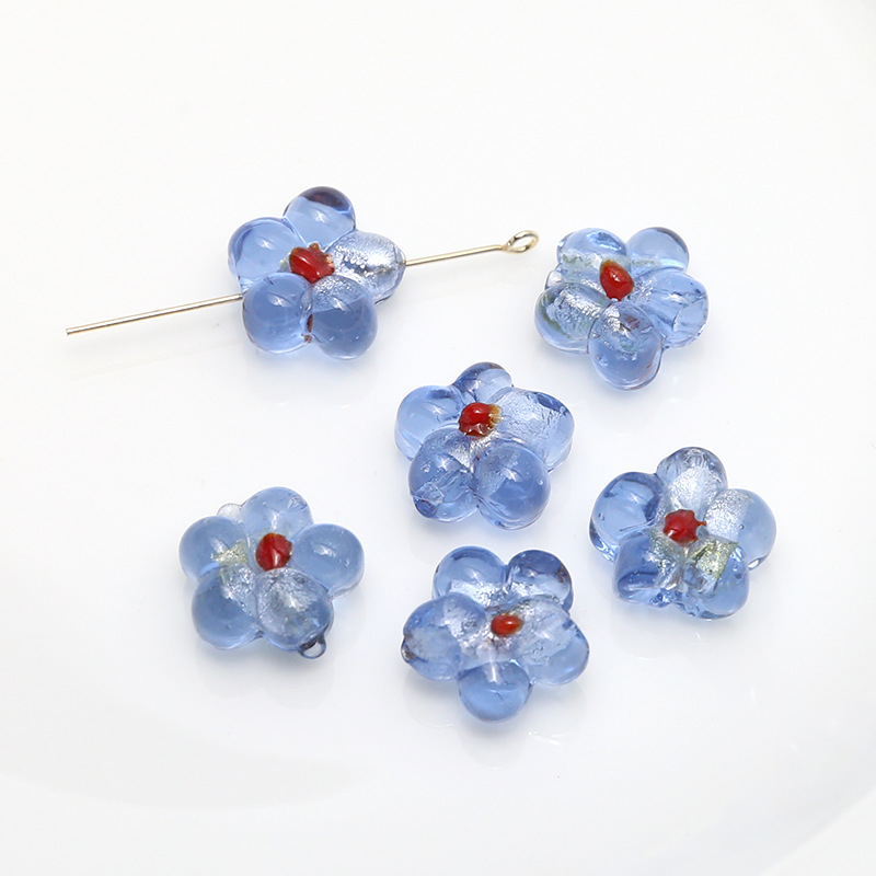 11# light blue flower 14mm