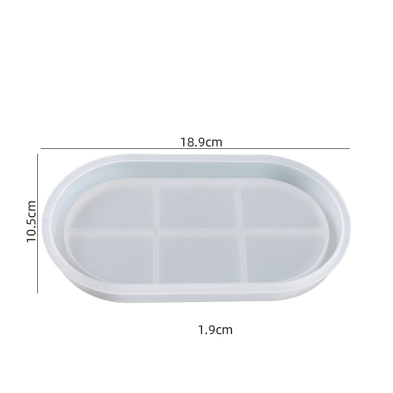 1:Oval Tray Mold - Long