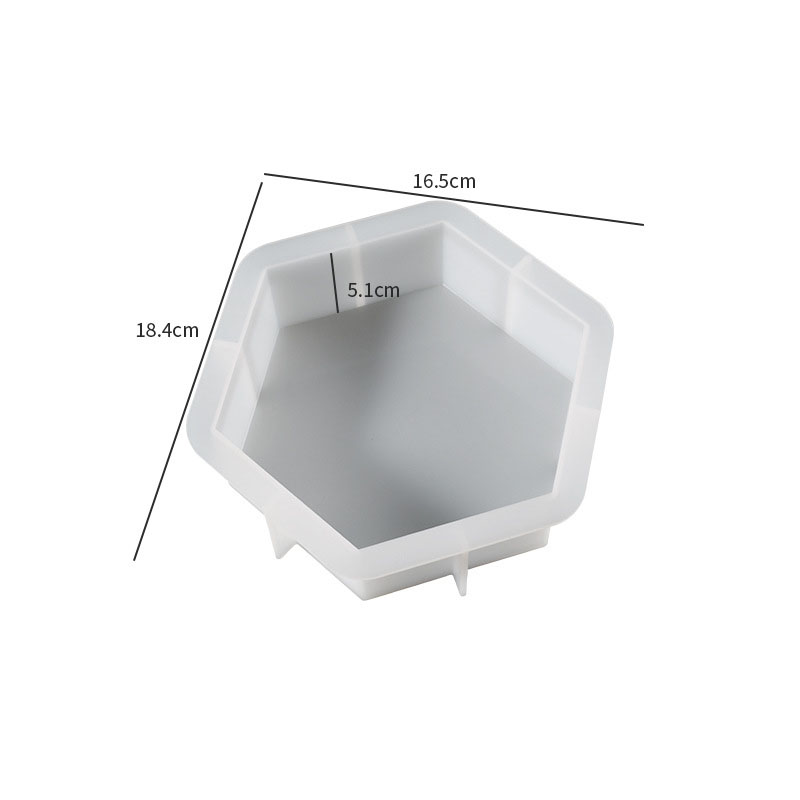 1:Small Hexagon Silicone Mold 01