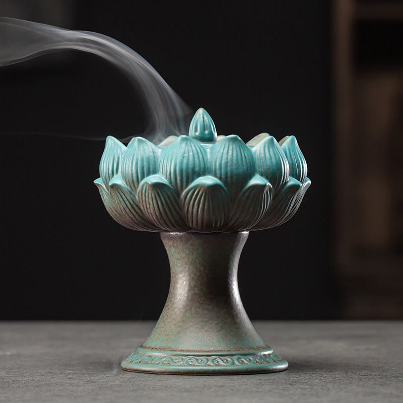 Lotus Lamp Incense Burner Large 10.8*10.8*12.8cm