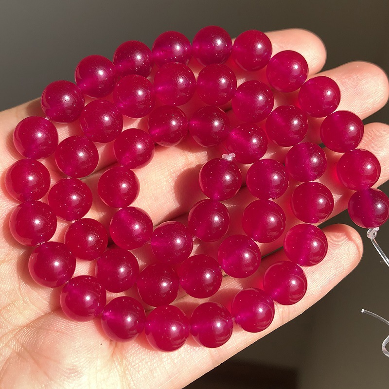 Fuchsia 6mm about 61 pcs