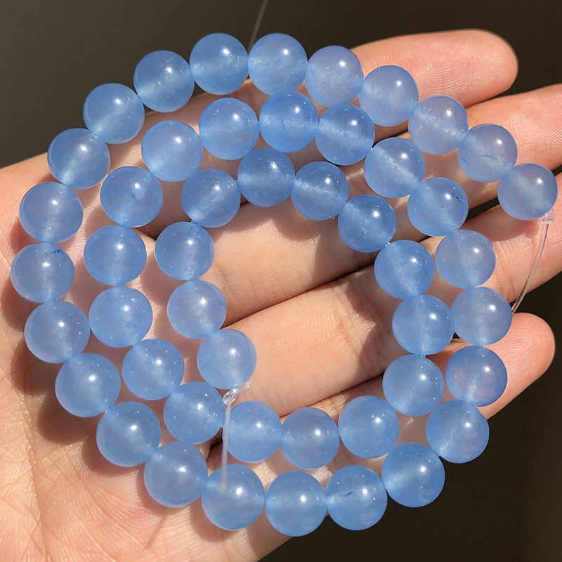 Blue 6mm about 61 pcs