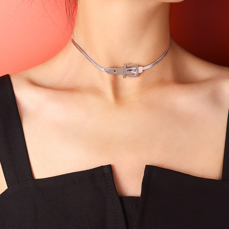 4:Steel Necklace 33 8cm