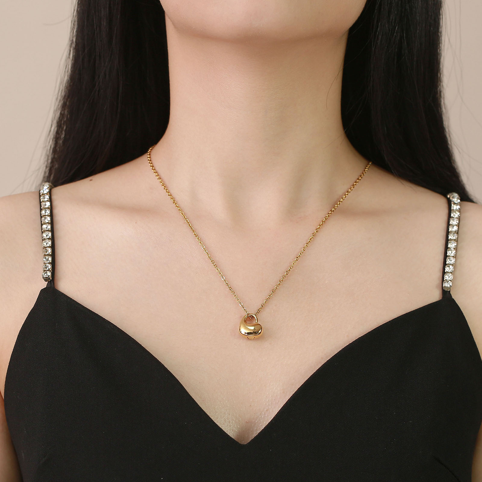 Gold Pendant + Chain