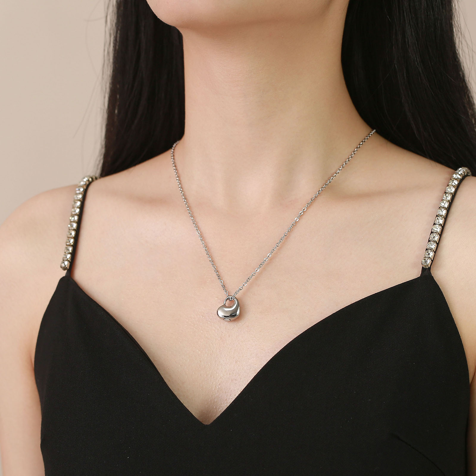 6:Steel Color Pendant   Chain